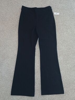 Maeve By Anthropologie Black Slim Flare Dress Pants Size 10 New